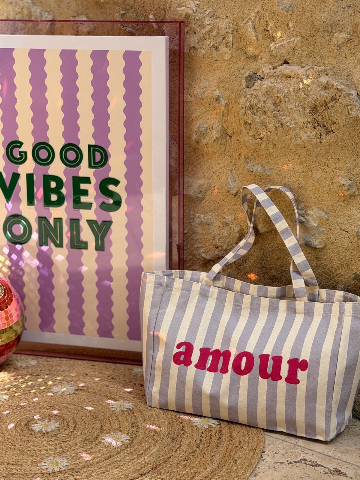Cabas Amour lilas