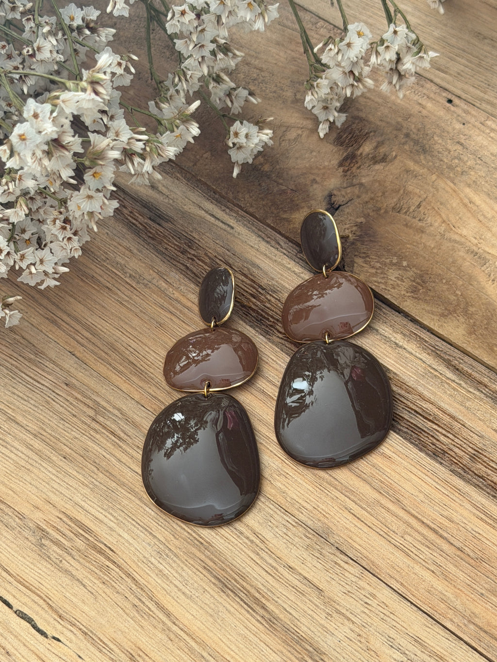 Boucles d'oreilles Moka