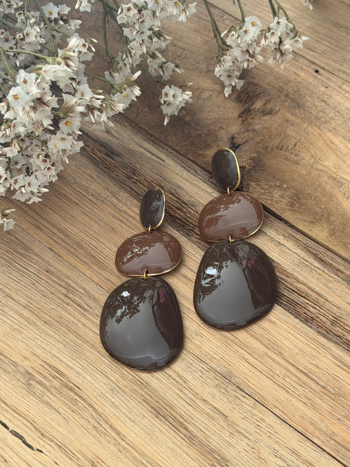Boucles d'oreilles Moka