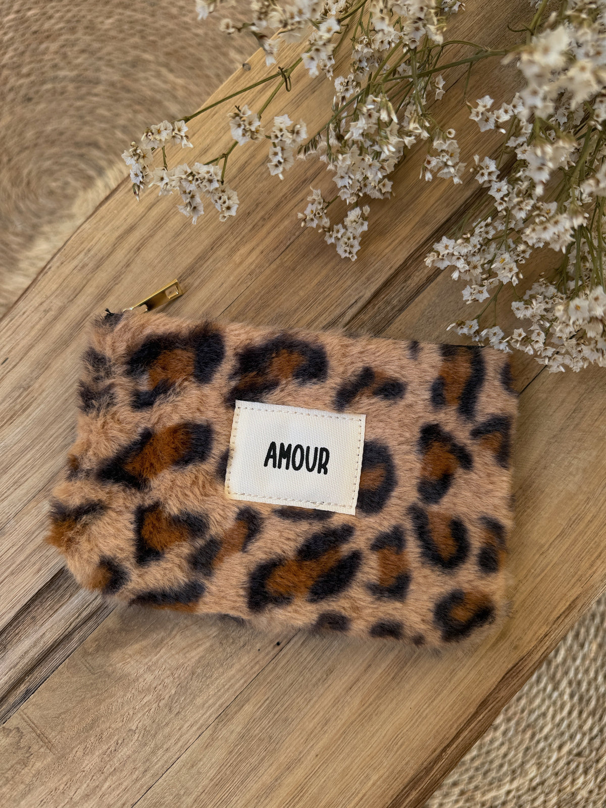Pochette Amour léopard