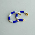 Boucle d’oreilles bleues