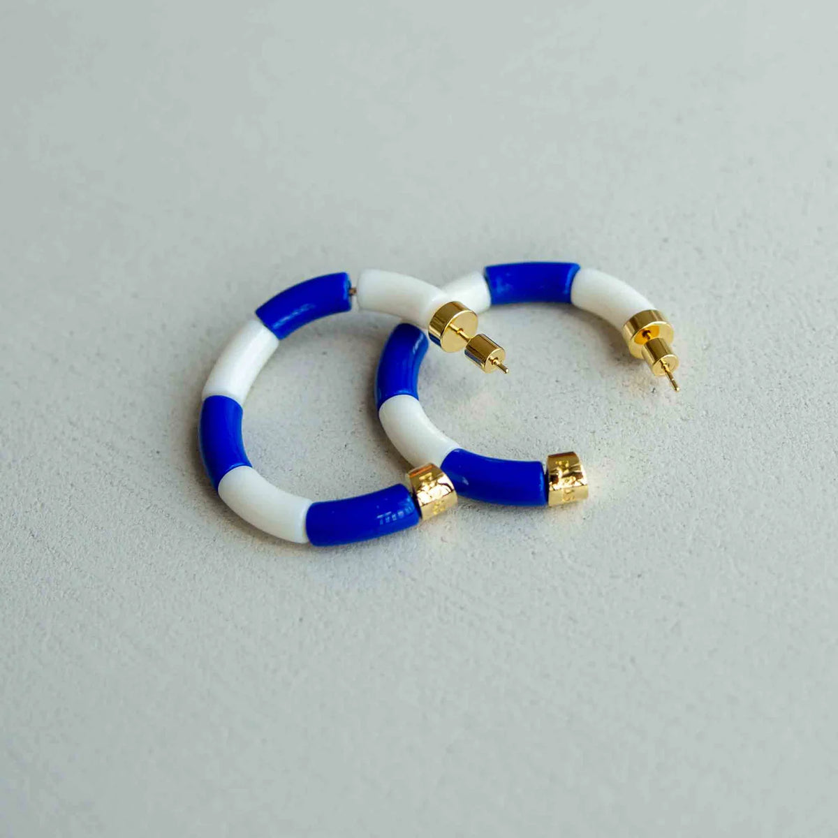 Boucle d’oreilles bleues