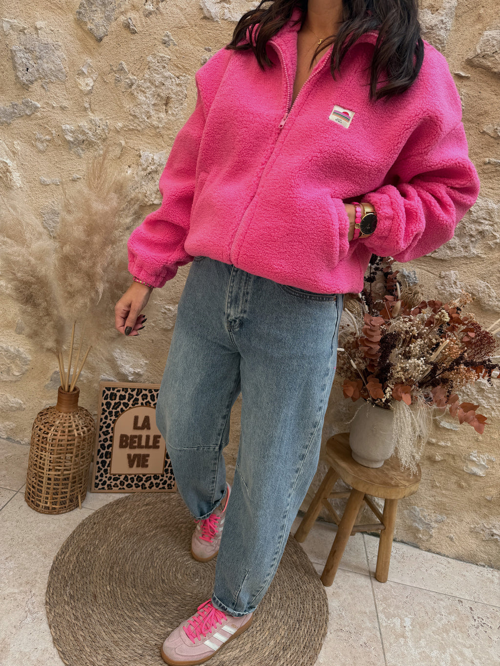 Veste Capucine rose
