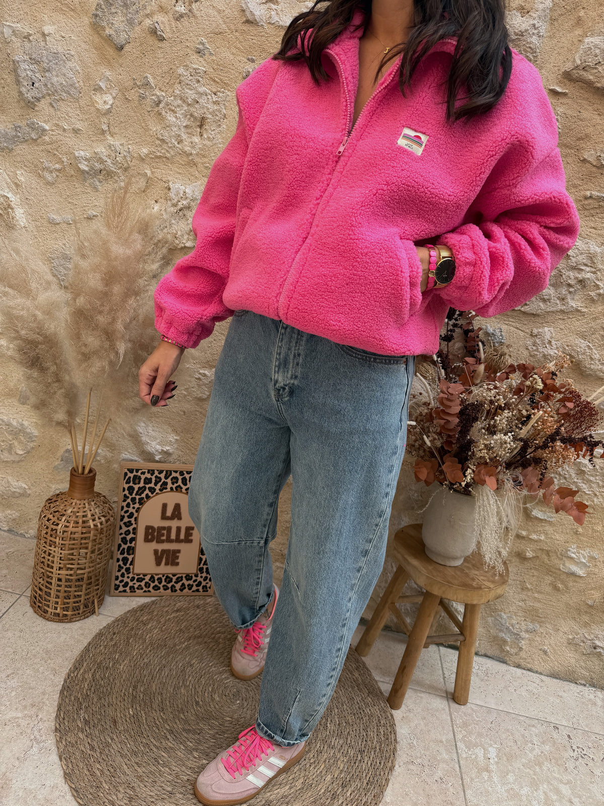 Veste Capucine rose