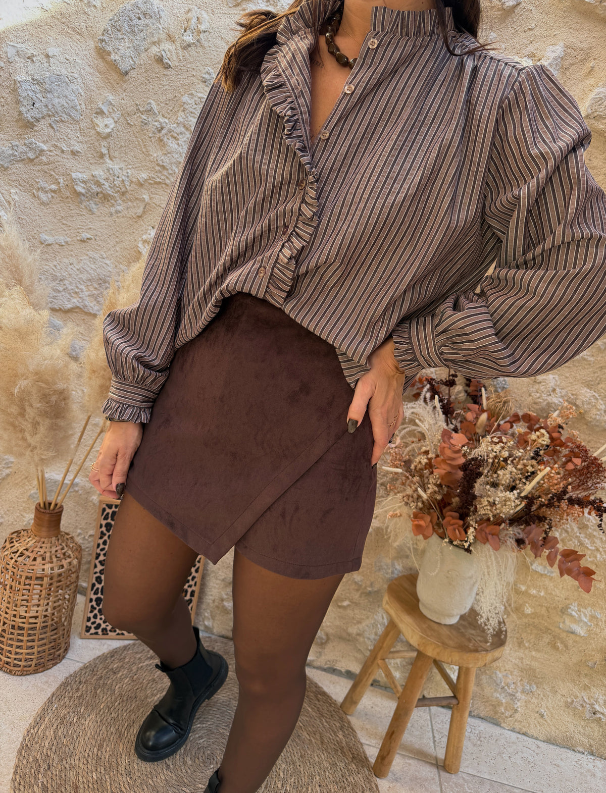 Blouse Ornella café
