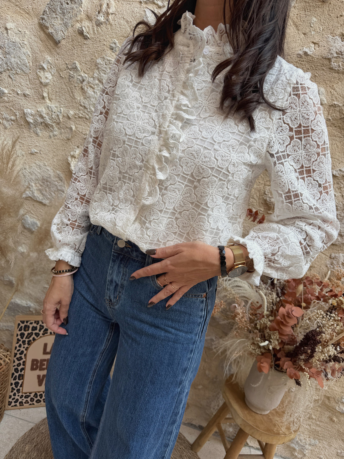 Blouse Donna écrue