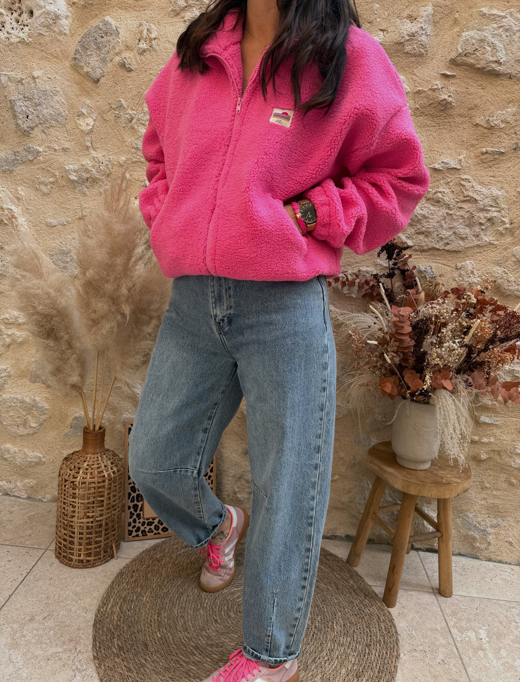 Veste Capucine rose