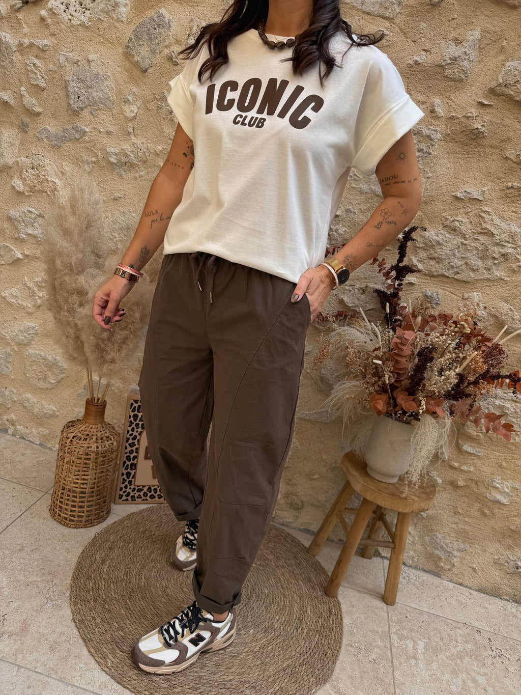 T-shirt Iconic écru