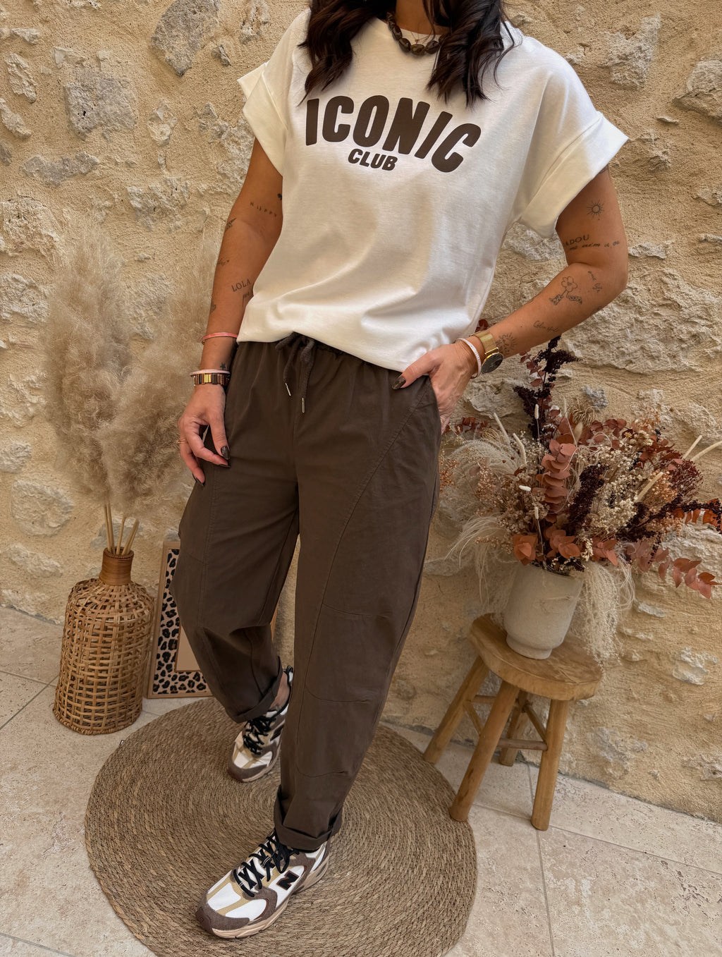 T-shirt Iconic écru