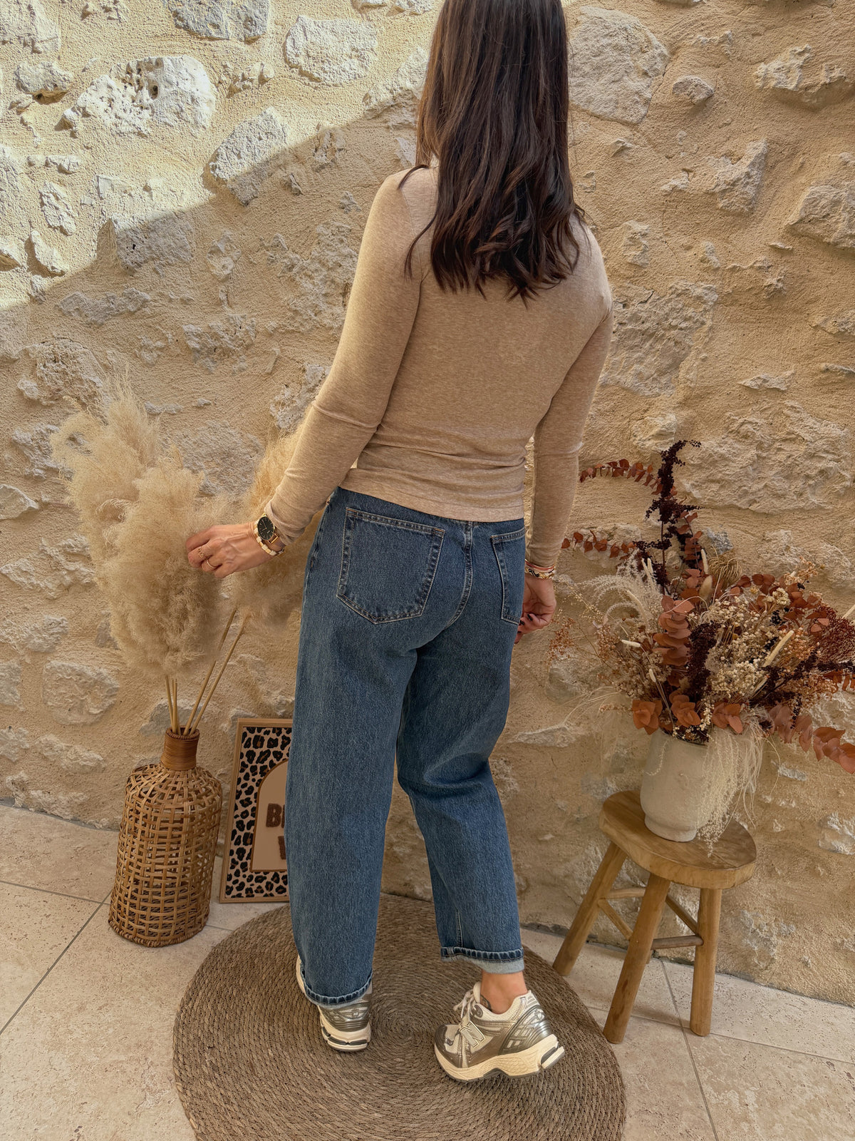 Top Berry beige chiné