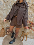 Veste bouclette choco