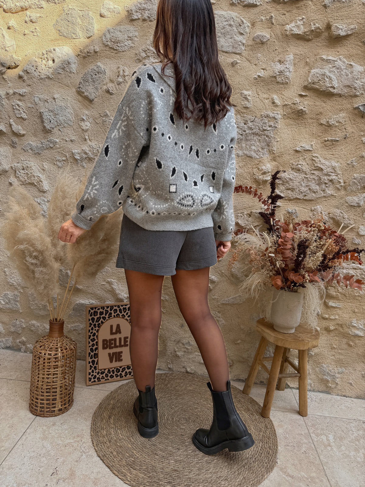 Pull Lola bandana gris