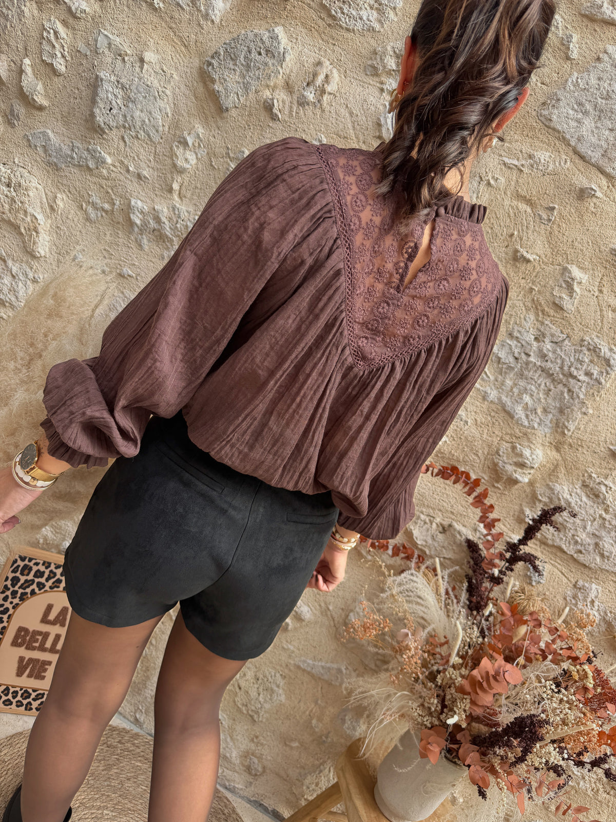Blouse Mylie choco