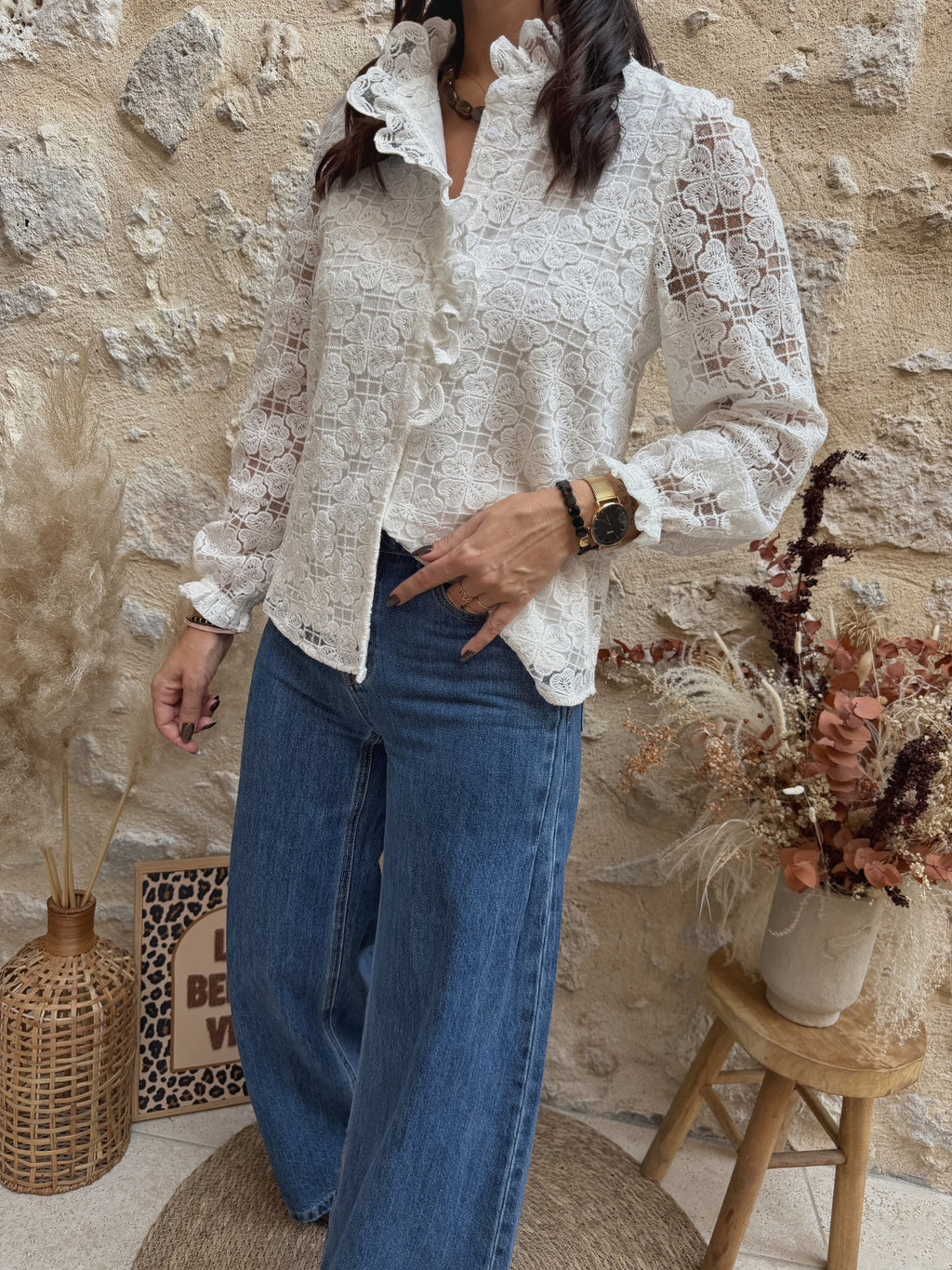 Blouse Donna écrue