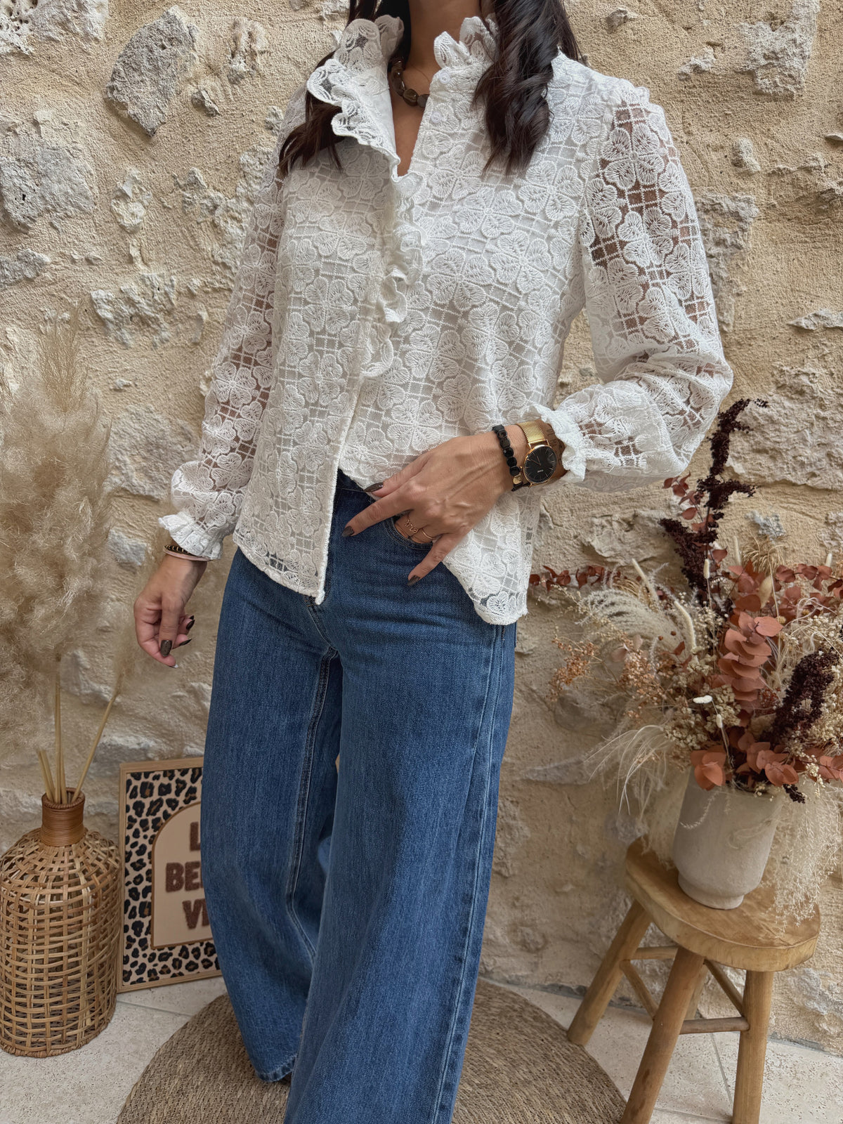 Blouse Donna écrue