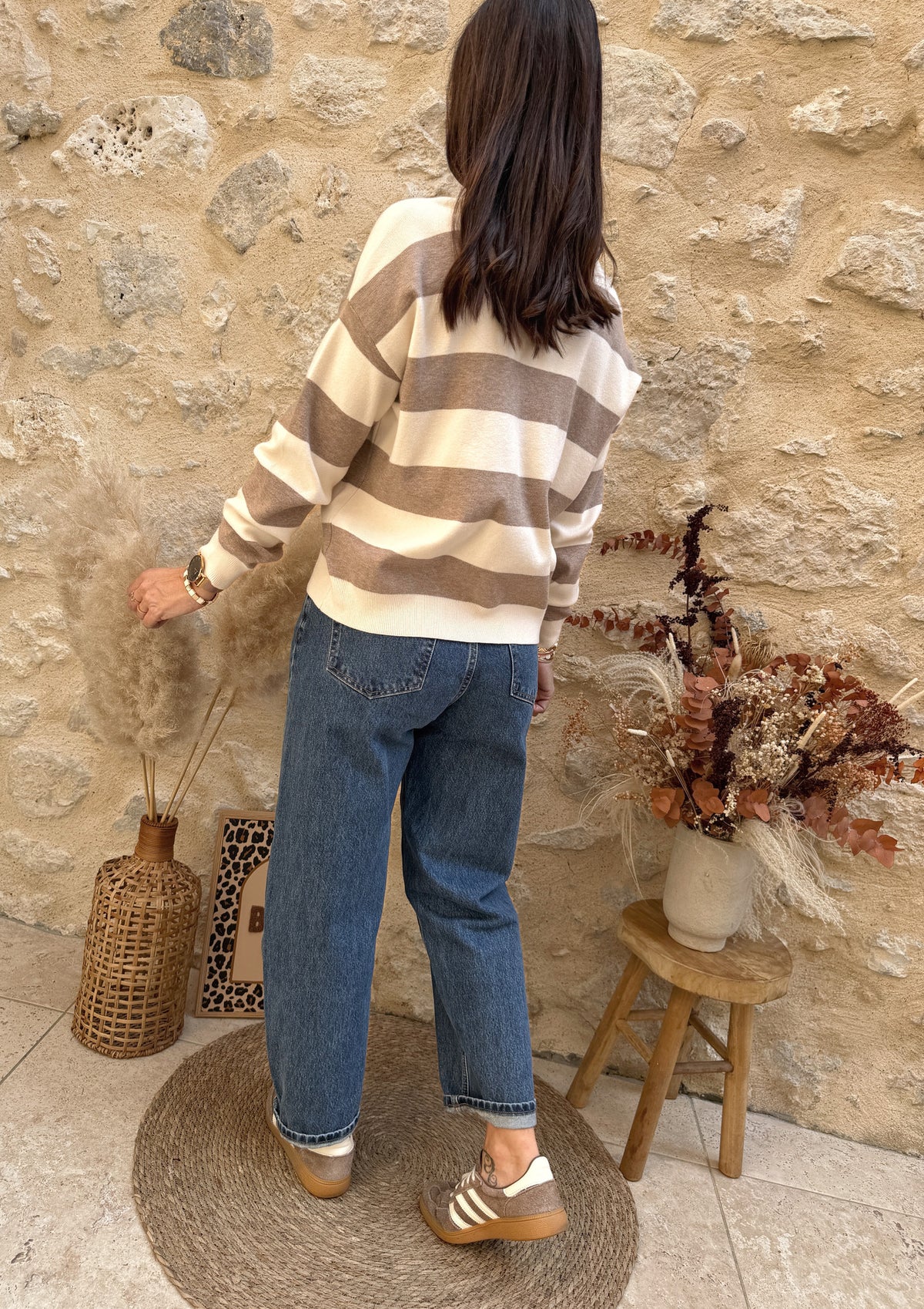 Pull Oscar taupe