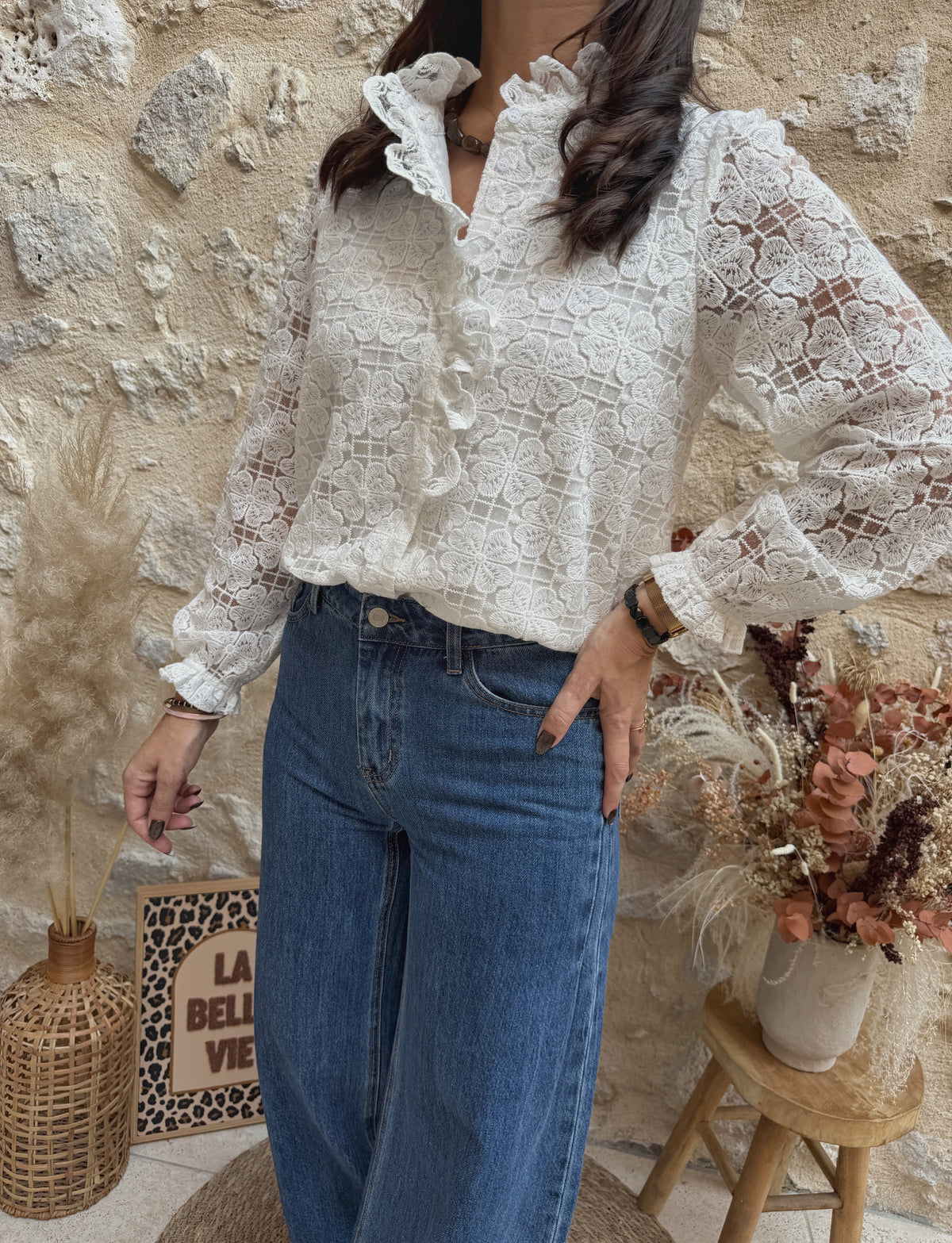 Blouse Donna écrue