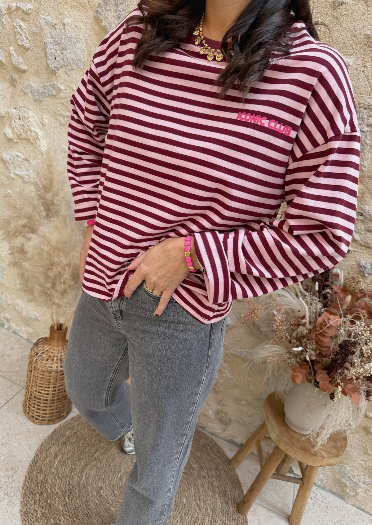 Marinière Élia prune
