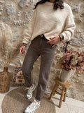 Jeans choco délavé