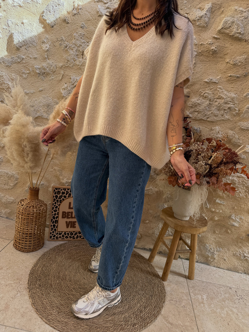 Pull Aston beige
