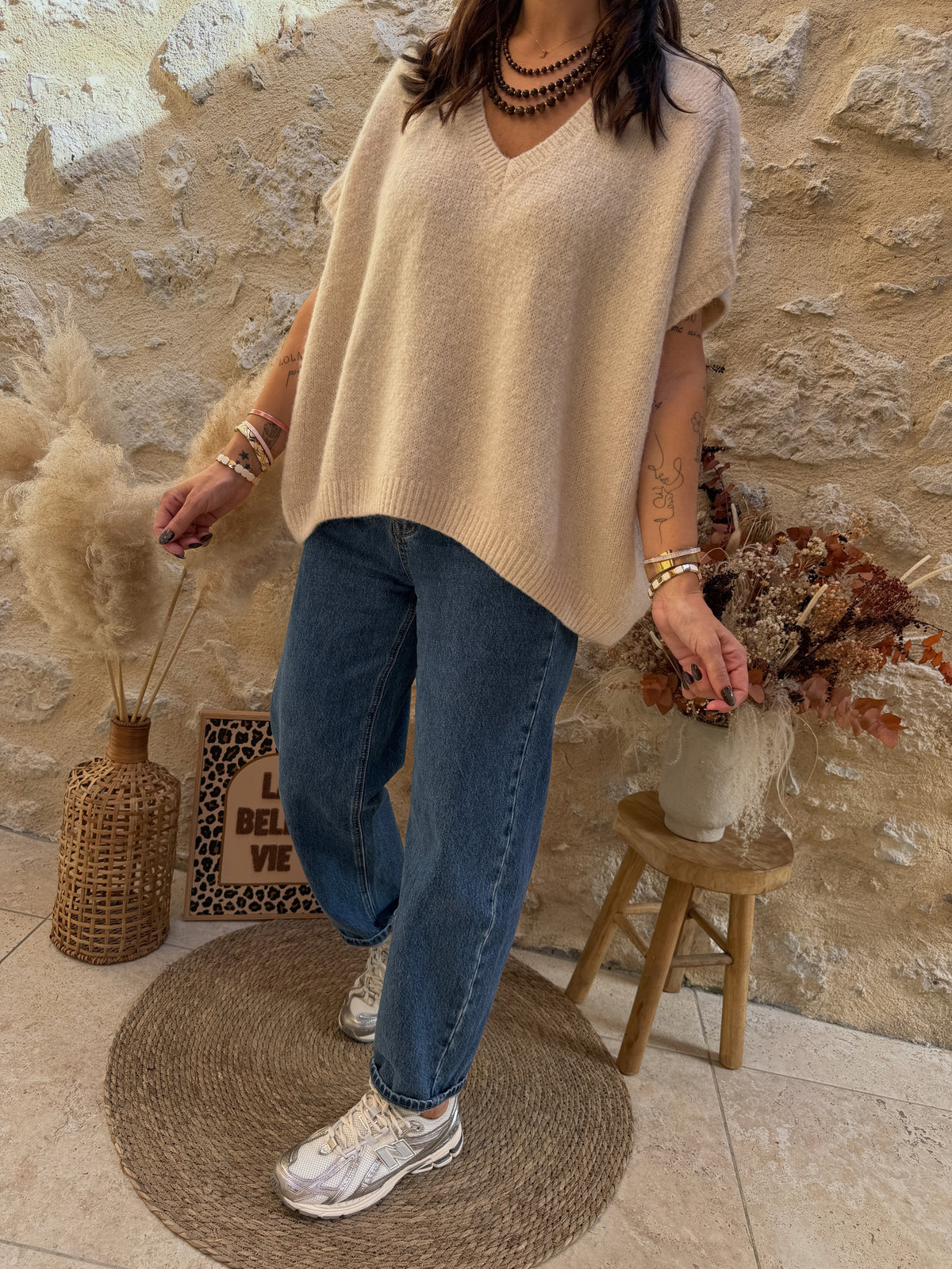 Pull Aston beige