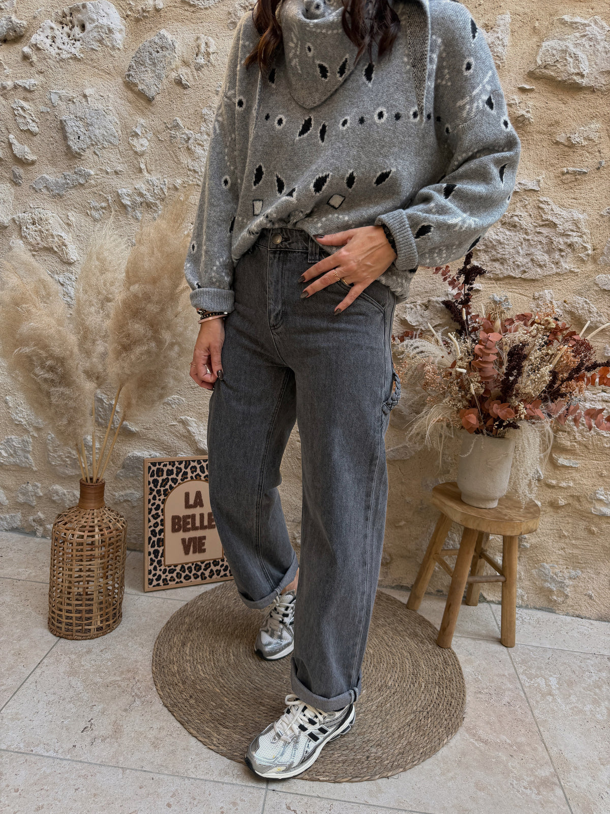 Jeans Andrea gris