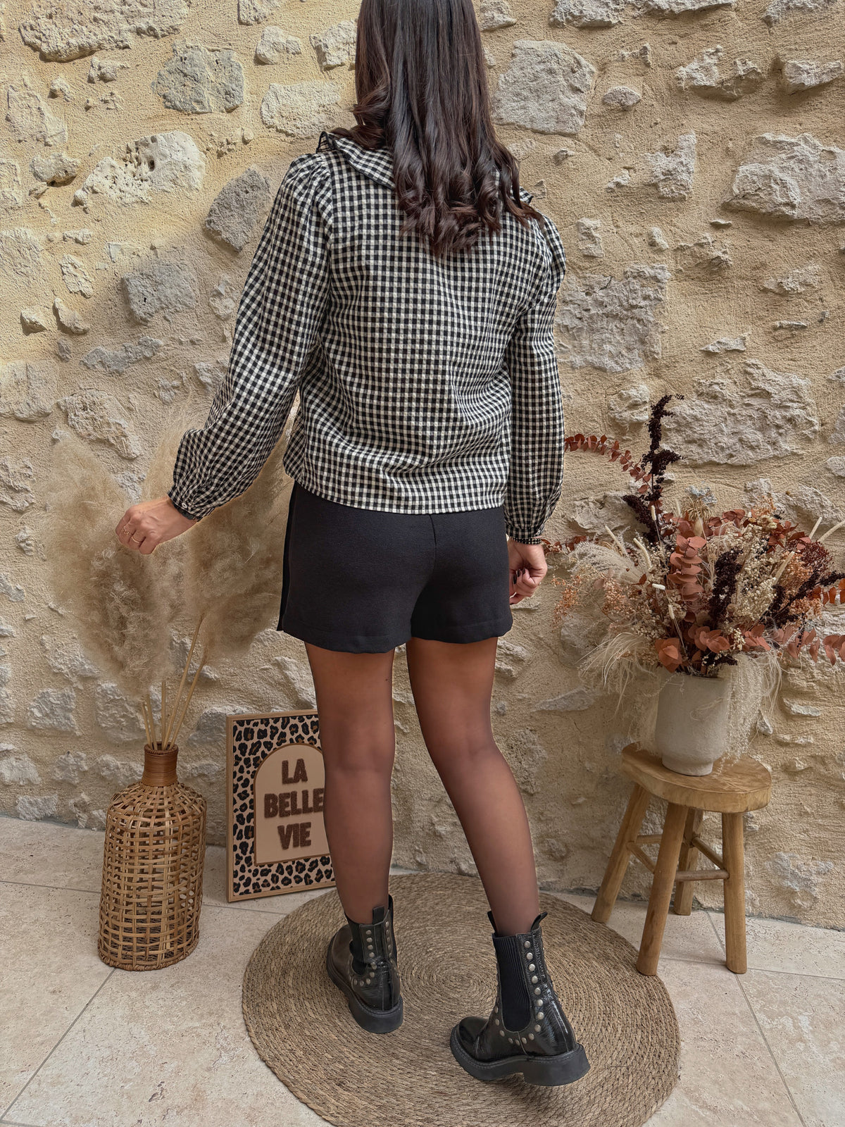 Jupe short Zaya noire