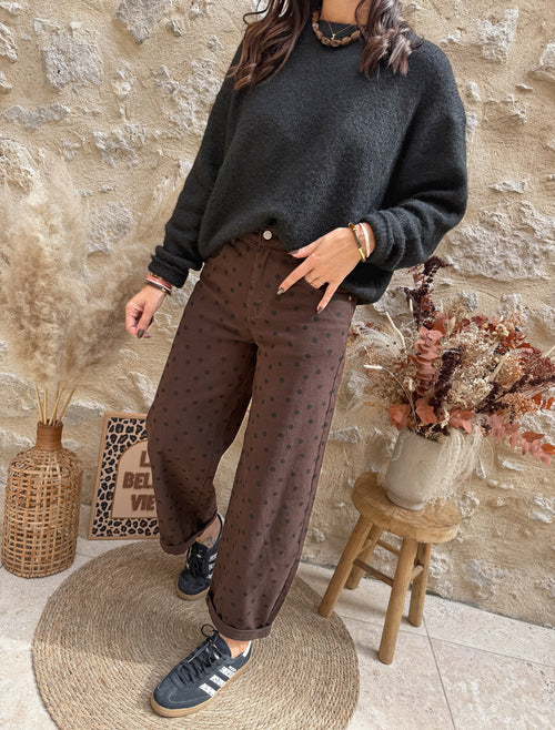Jeans ballon pois choco