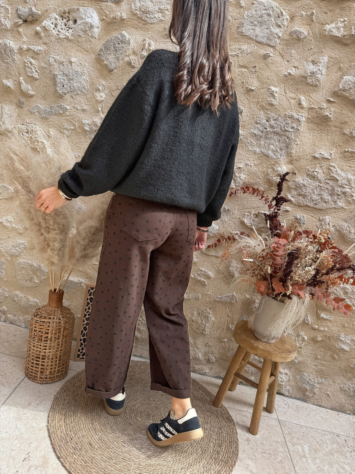 Jeans ballon pois choco