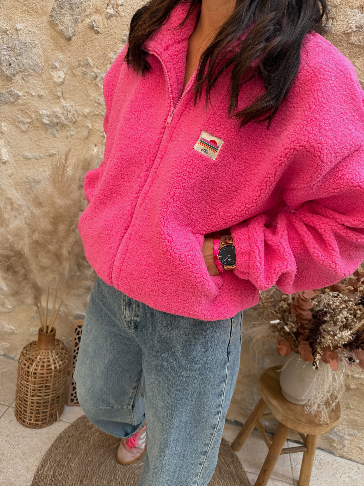 Veste Capucine rose