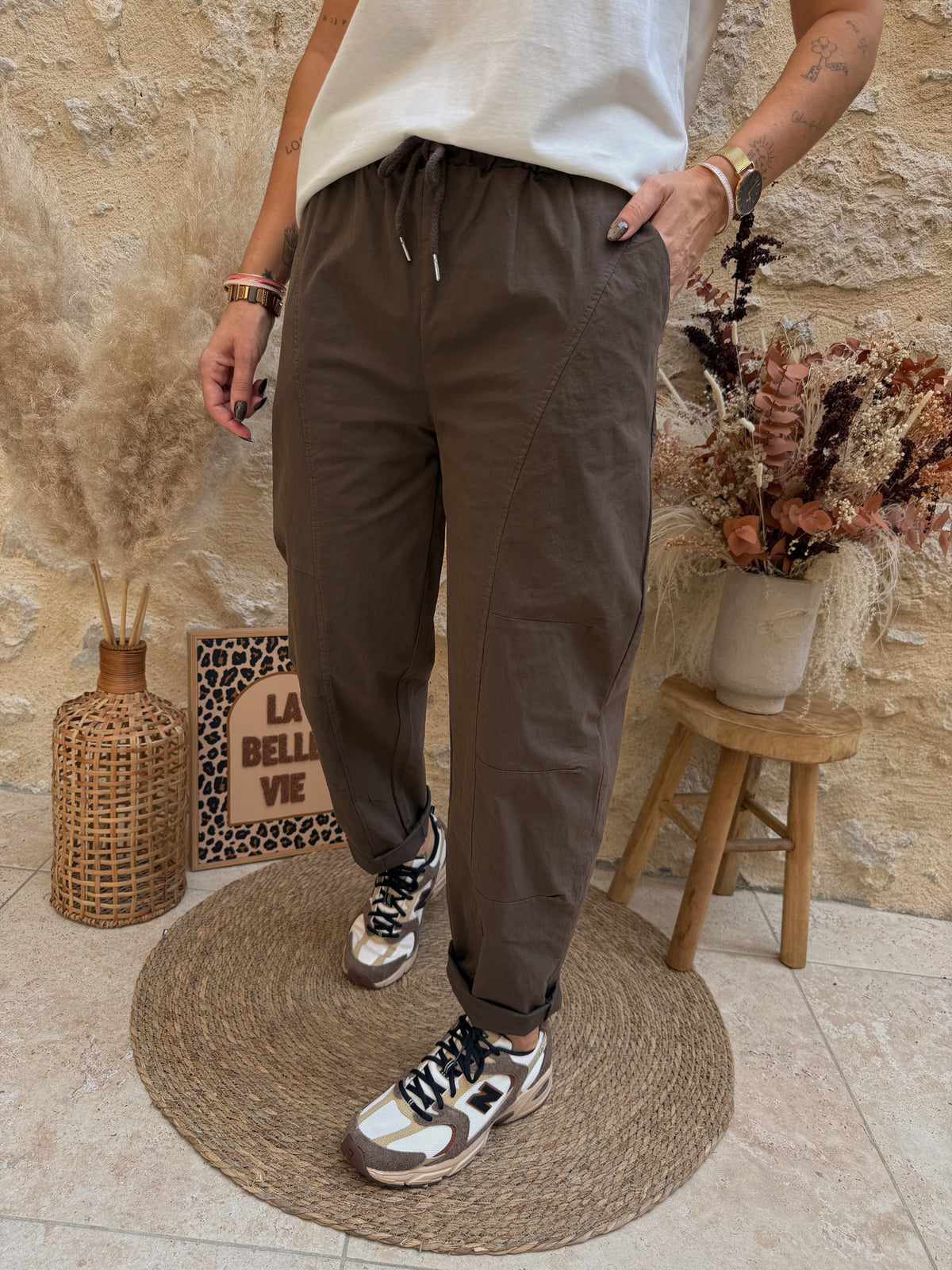 Pantalon Victor choco