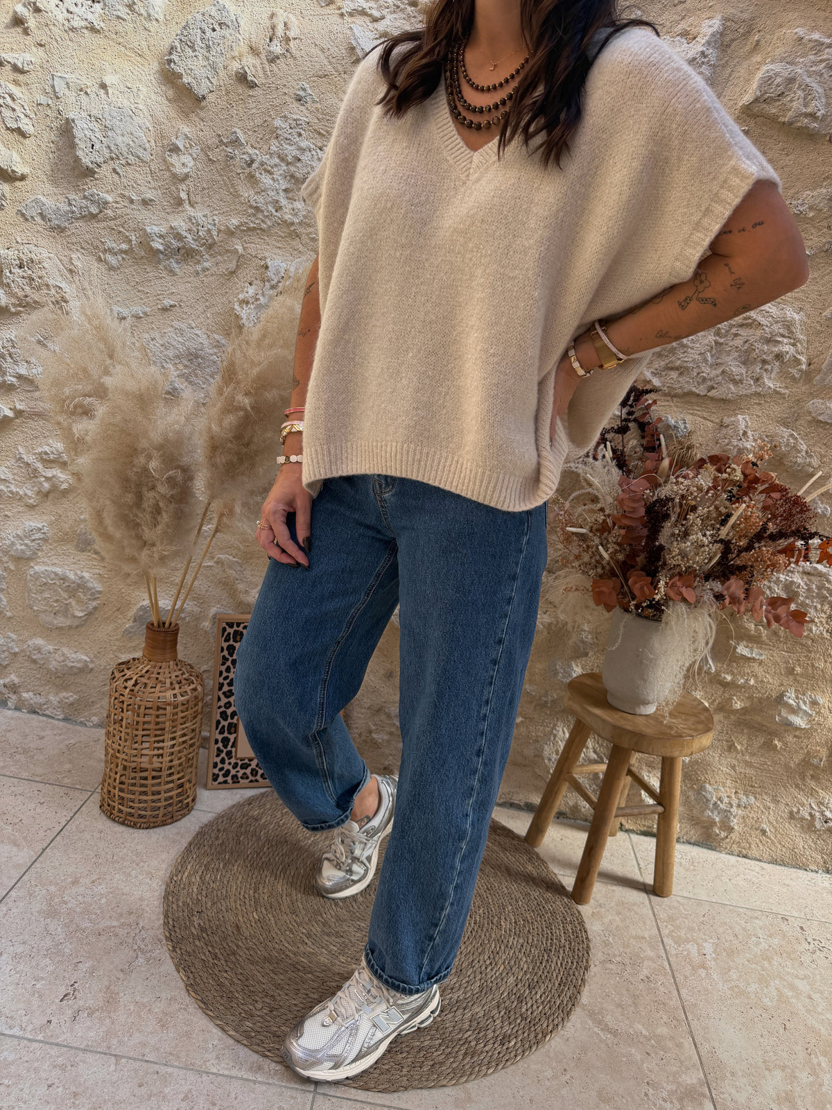 Pull Aston beige