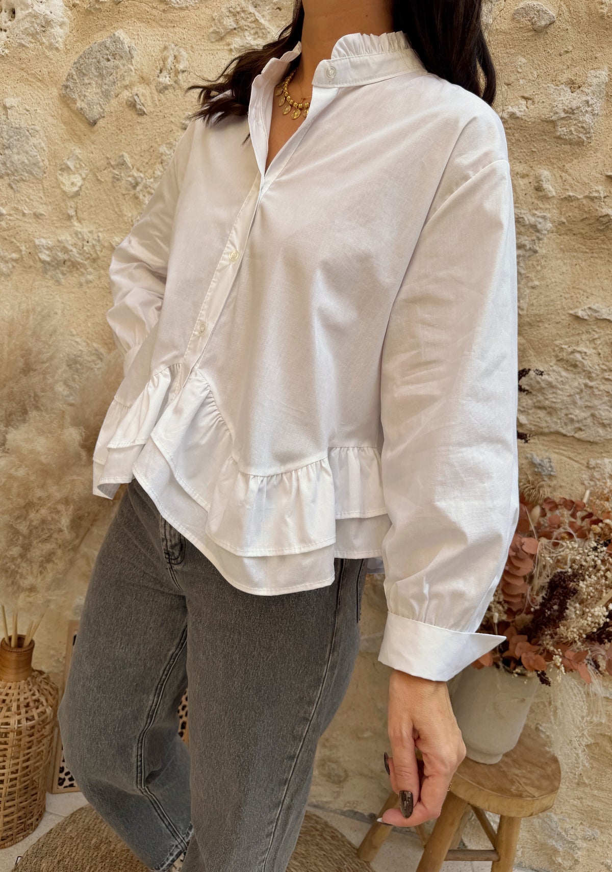 Chemise Sabrina blanche