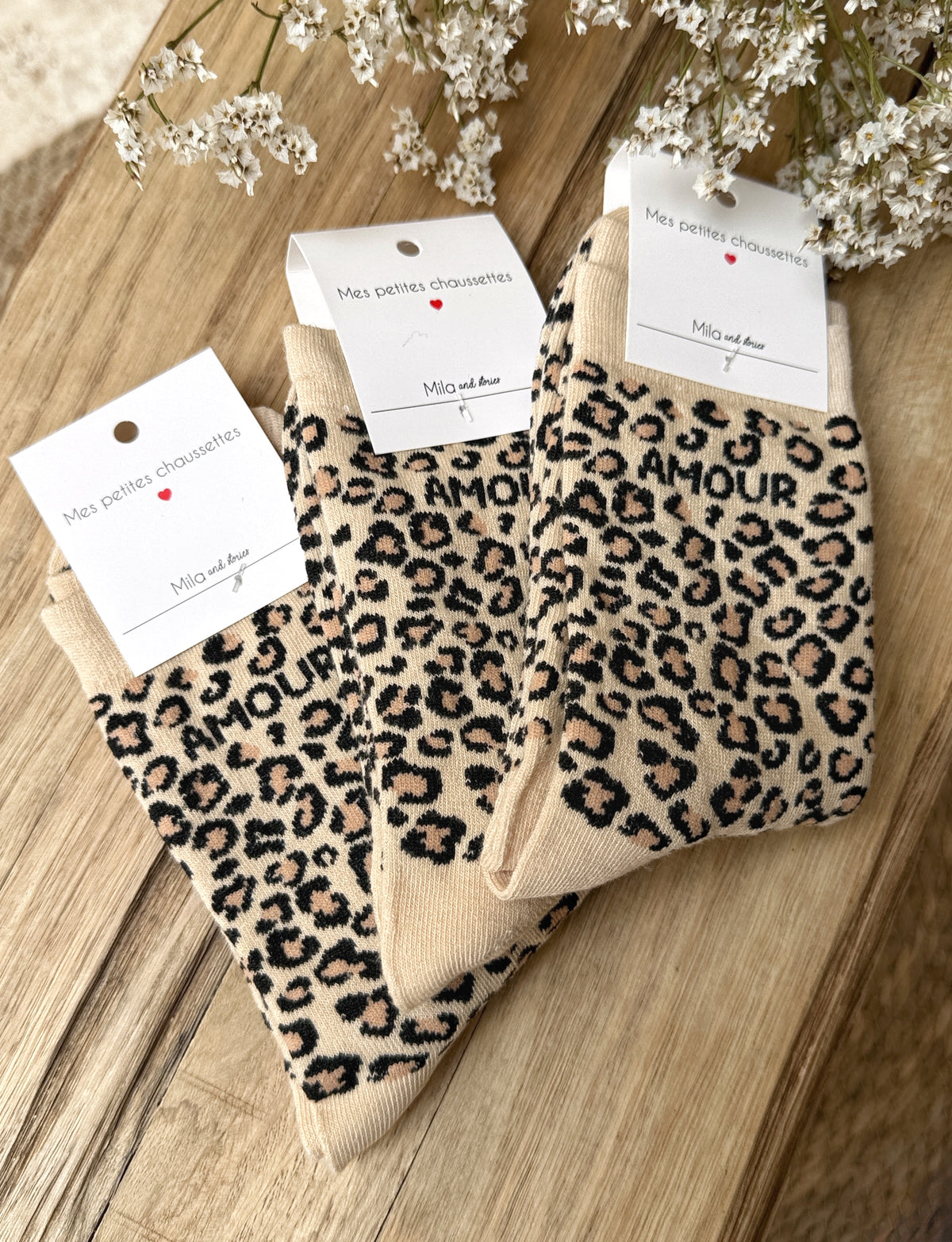 Chaussettes Amour Léopard