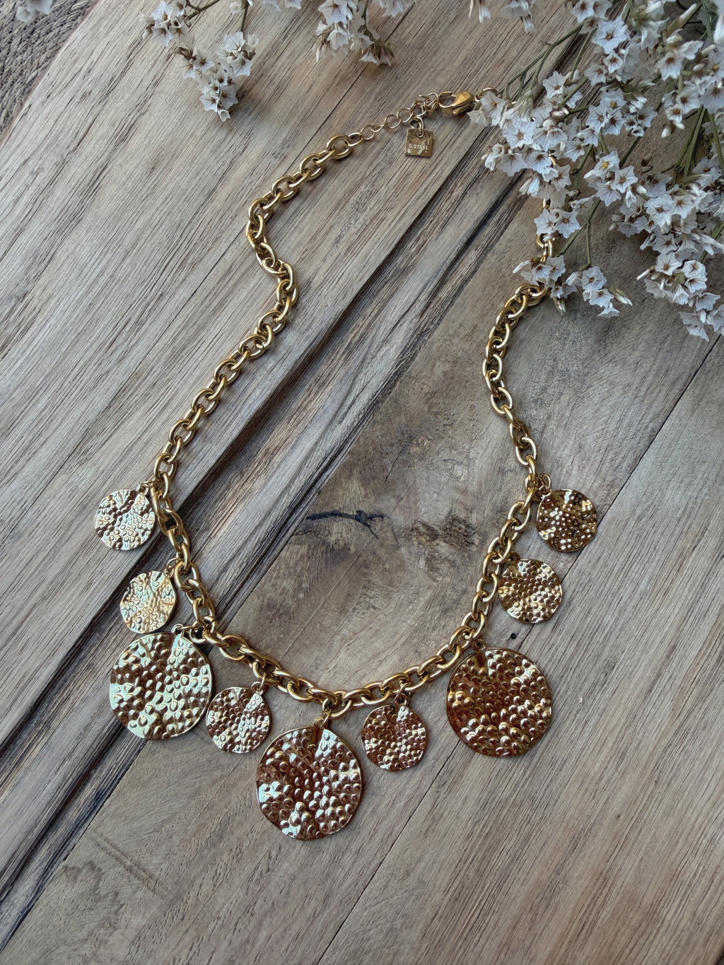 Collier doré Soléo