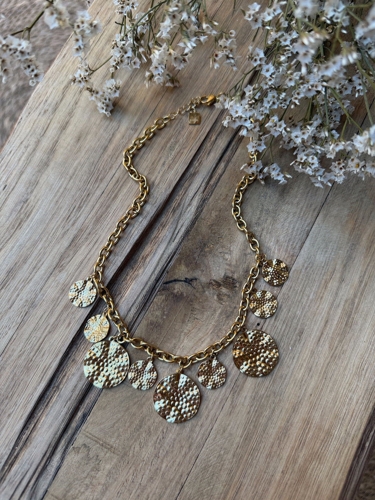 Collier doré Soléo