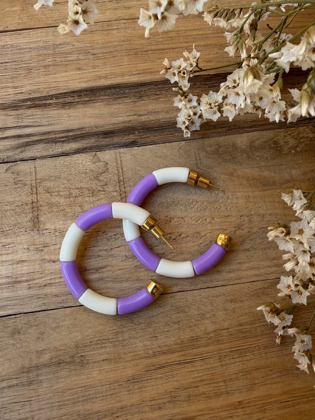 Boucles d'oreilles Lilas