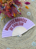 Éventail “Maudites bouffées”