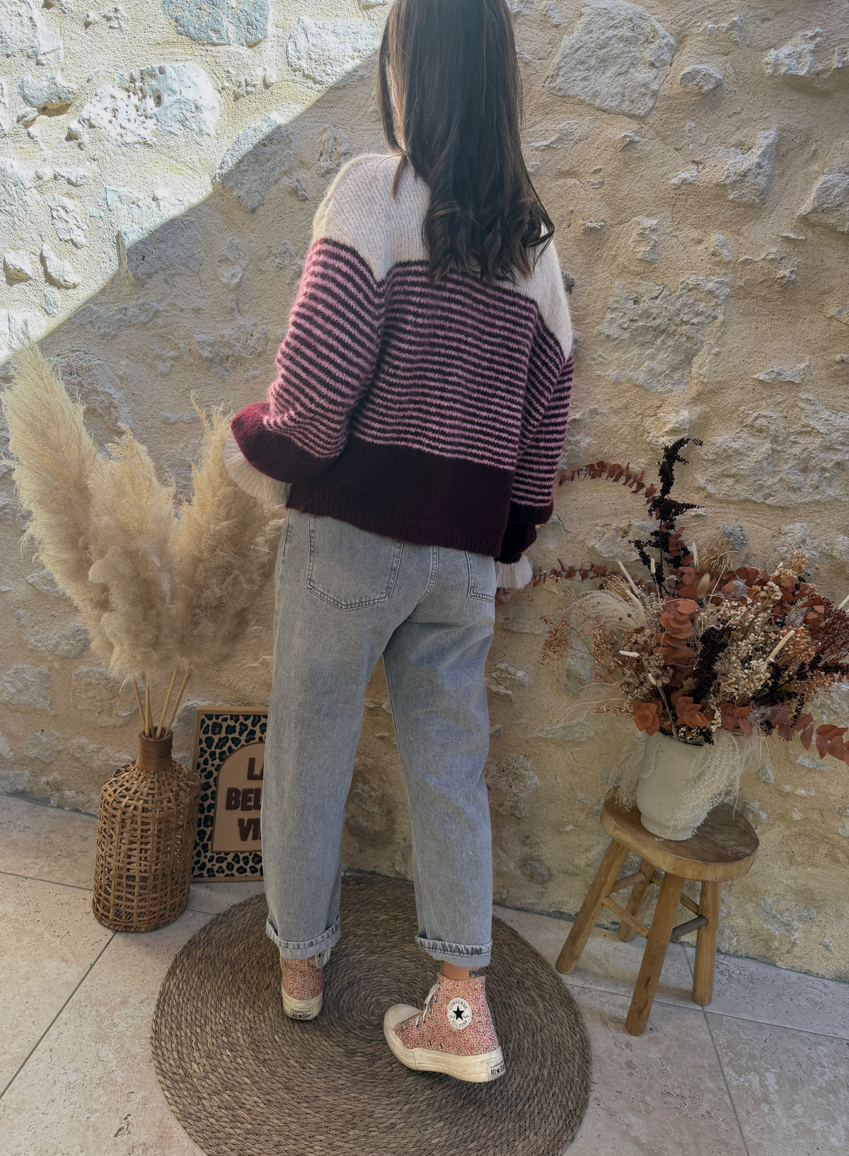 Gilet Pedro prune