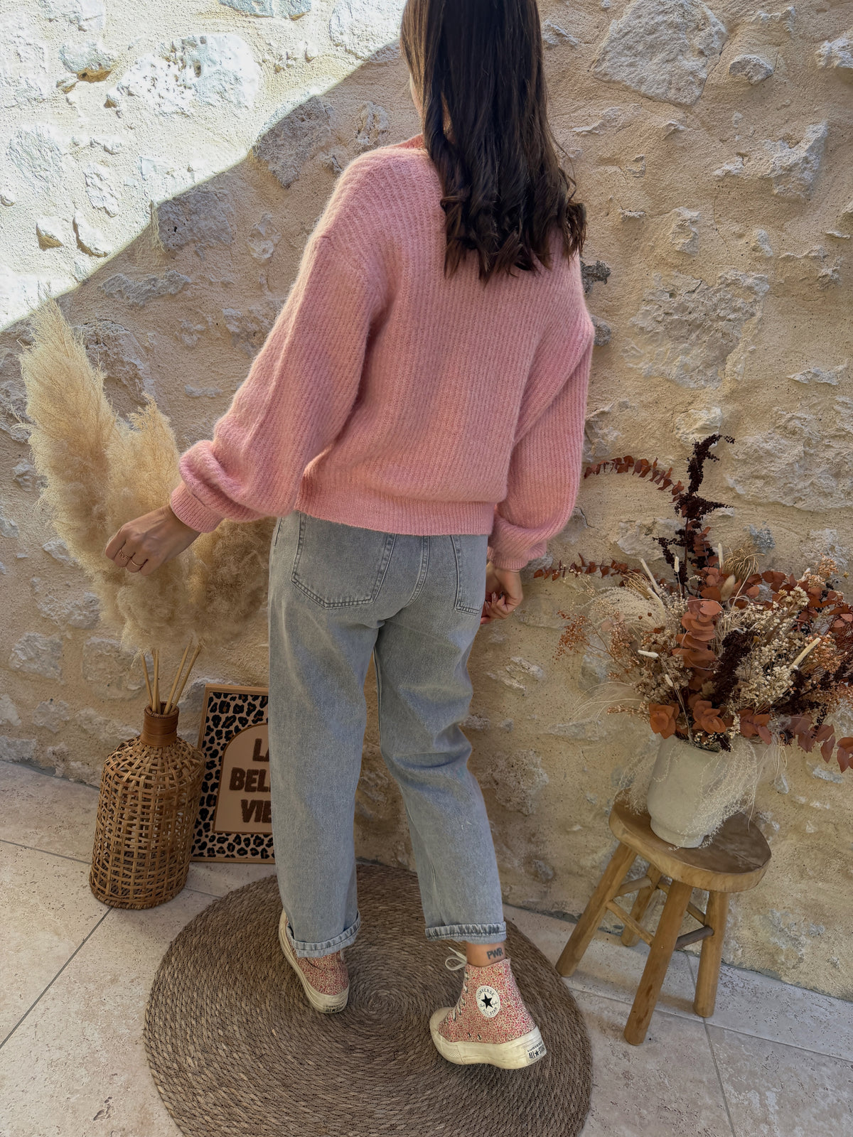 Gilet Roméo rose