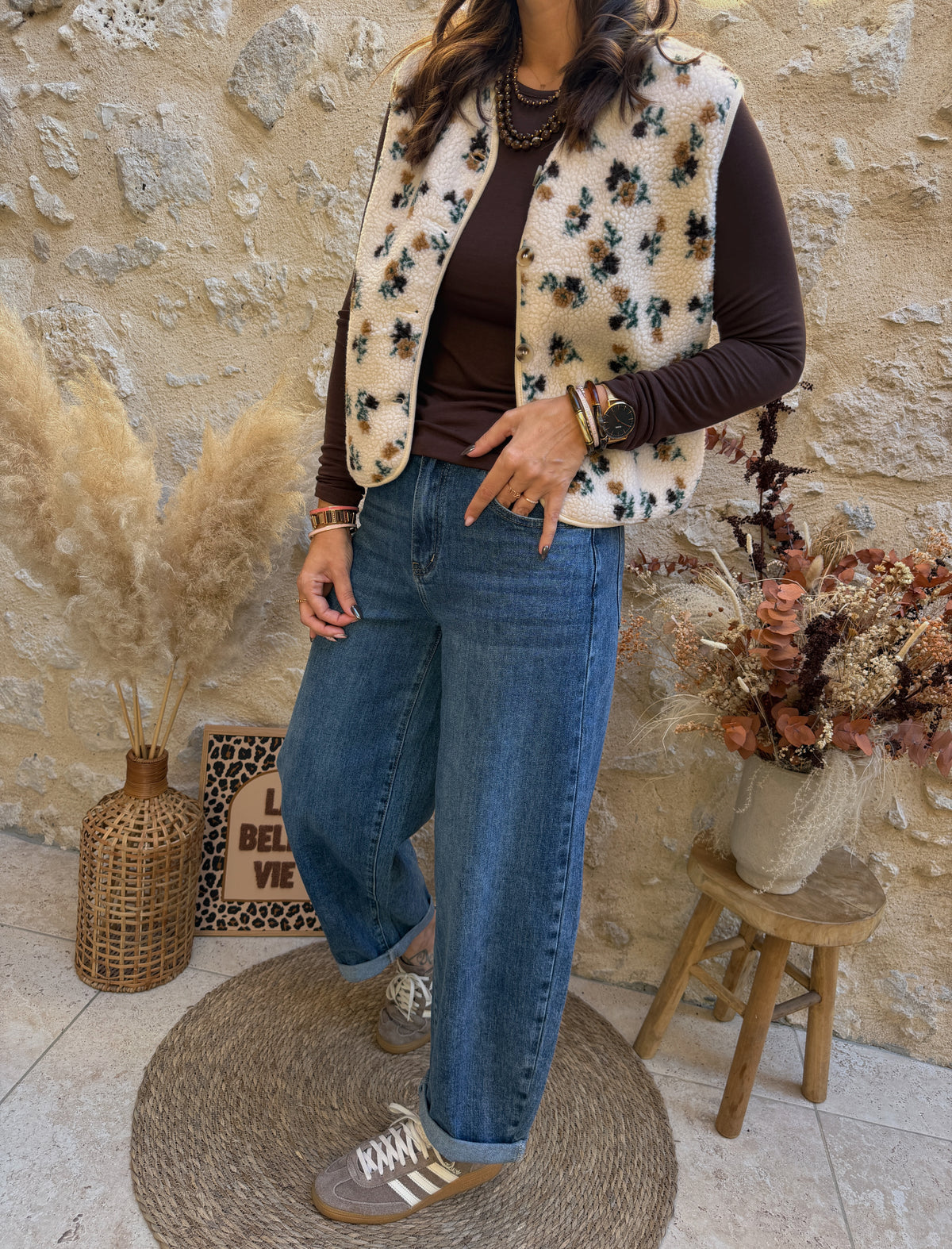 Gilet Loan fleuri