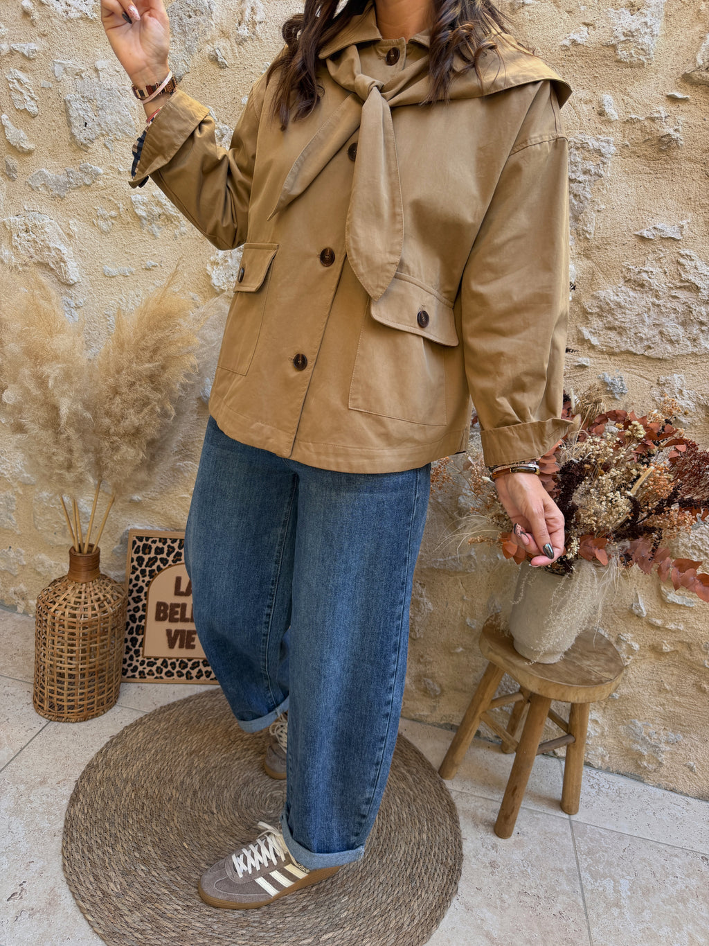Trench Mao beige