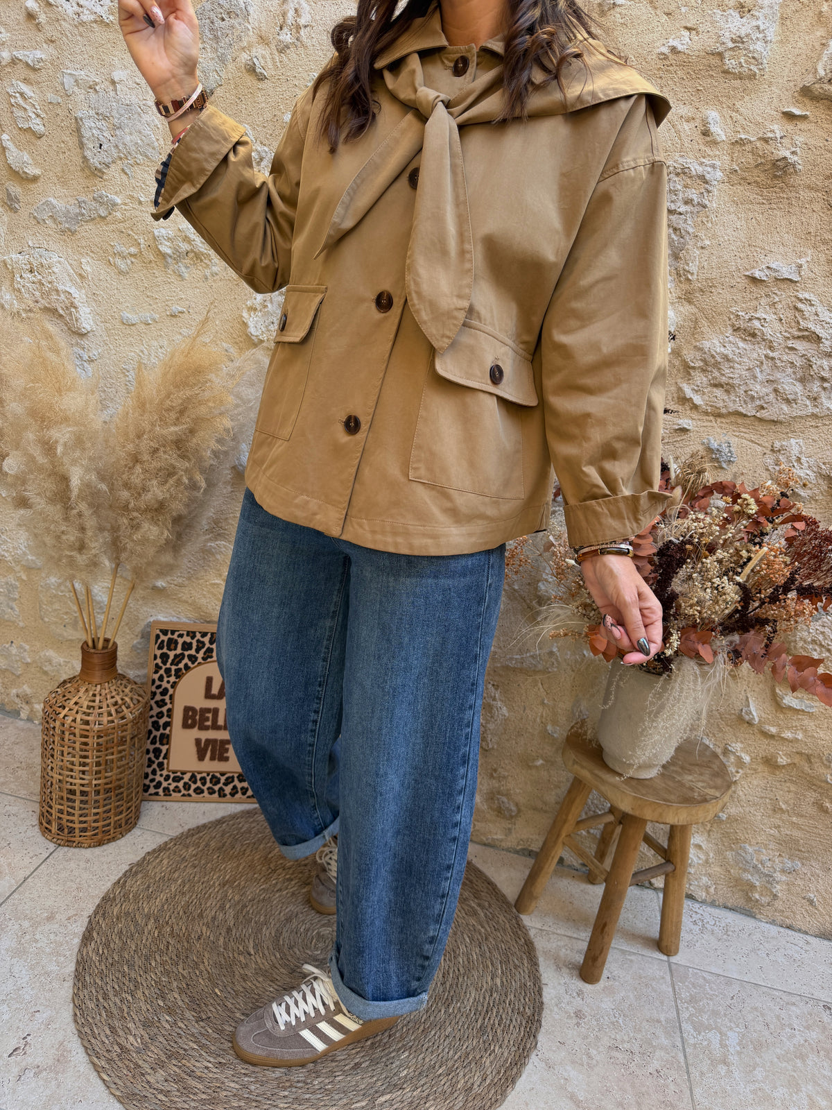 Trench Mao beige