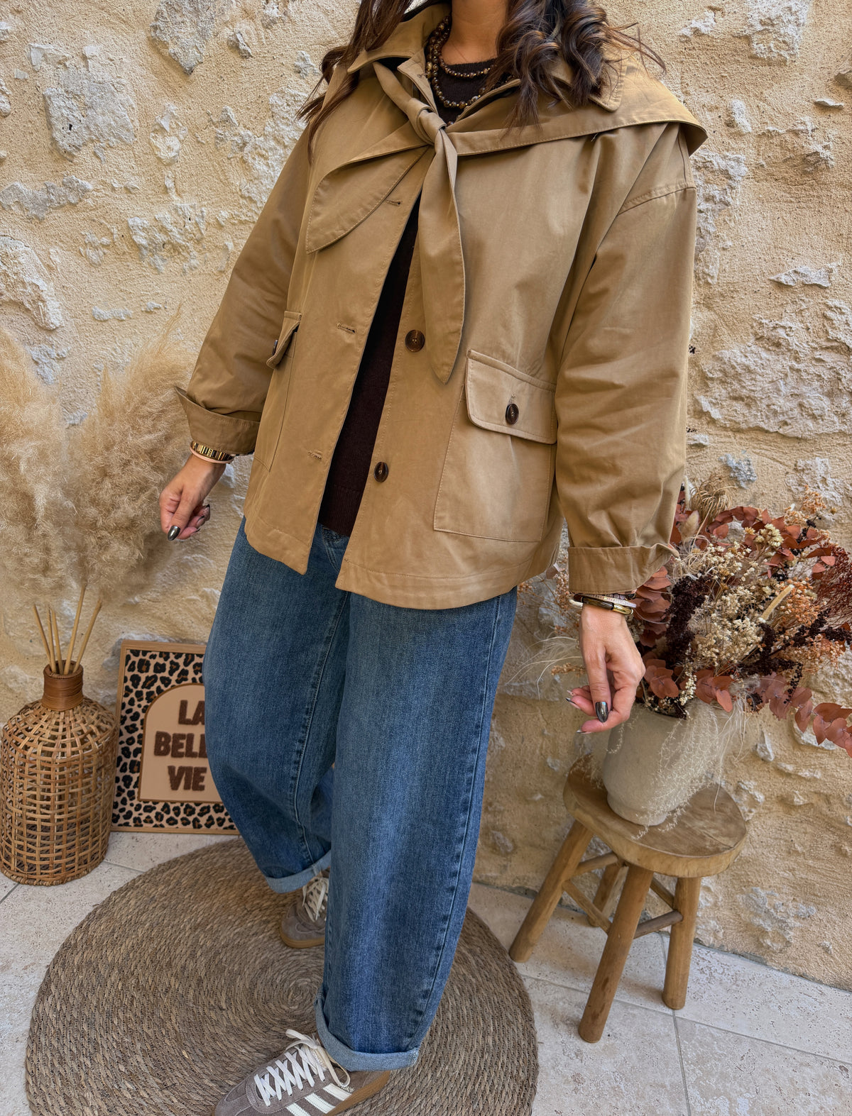 Trench Mao beige