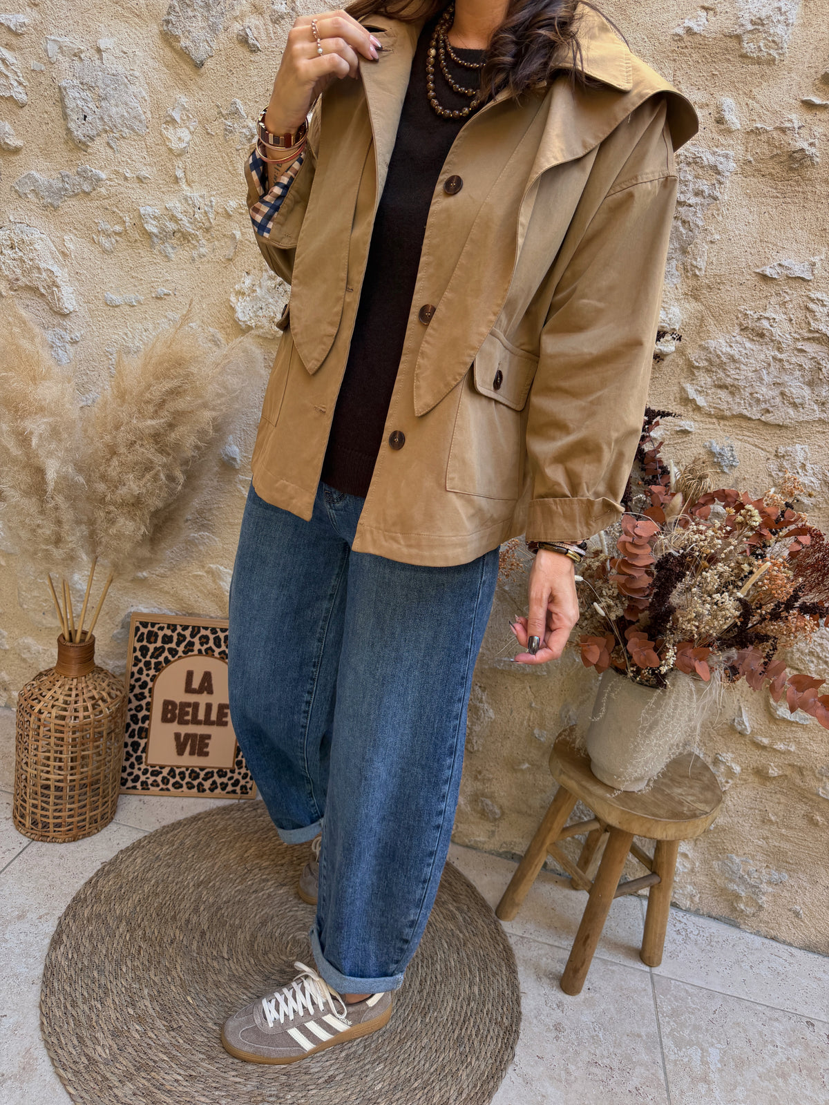 Trench Mao beige
