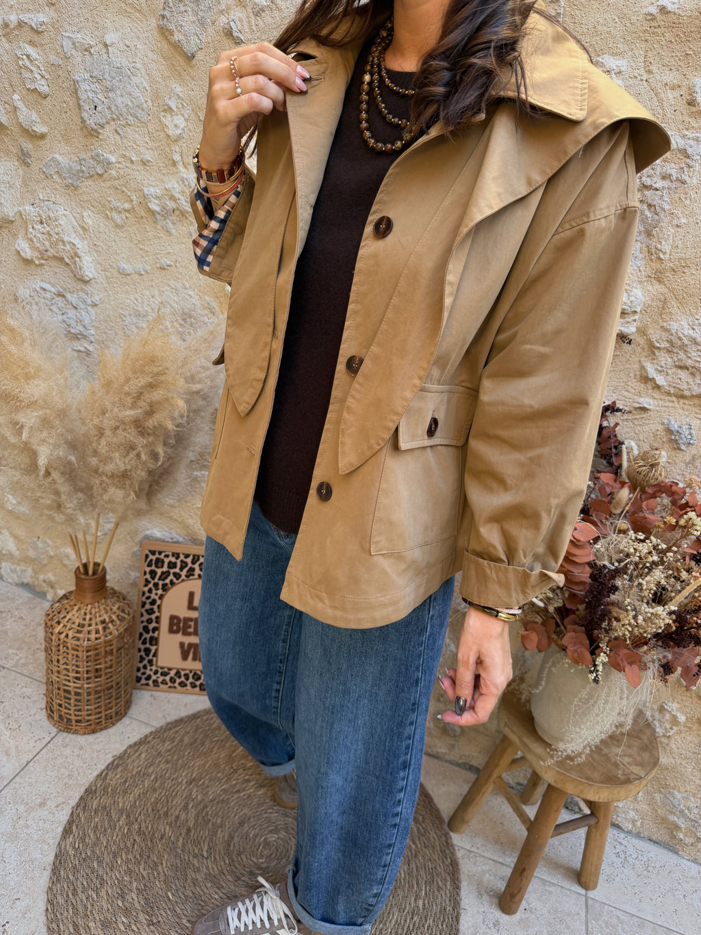 Trench Mao beige