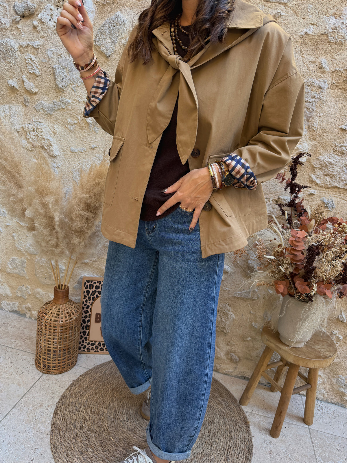 Trench Mao beige