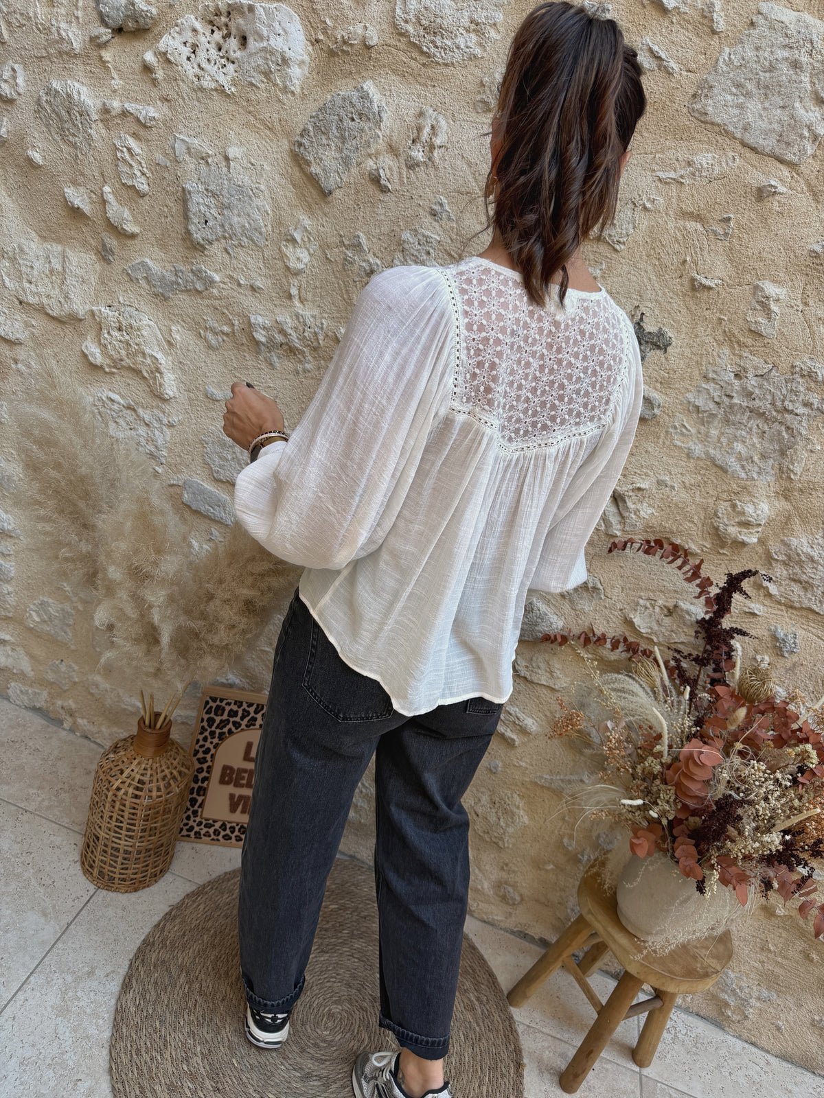 Blouse Alizée écrue