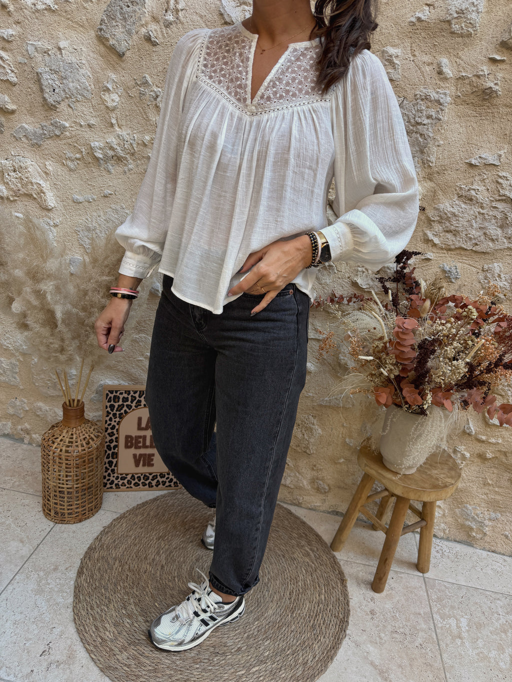 Blouse Alizée écrue