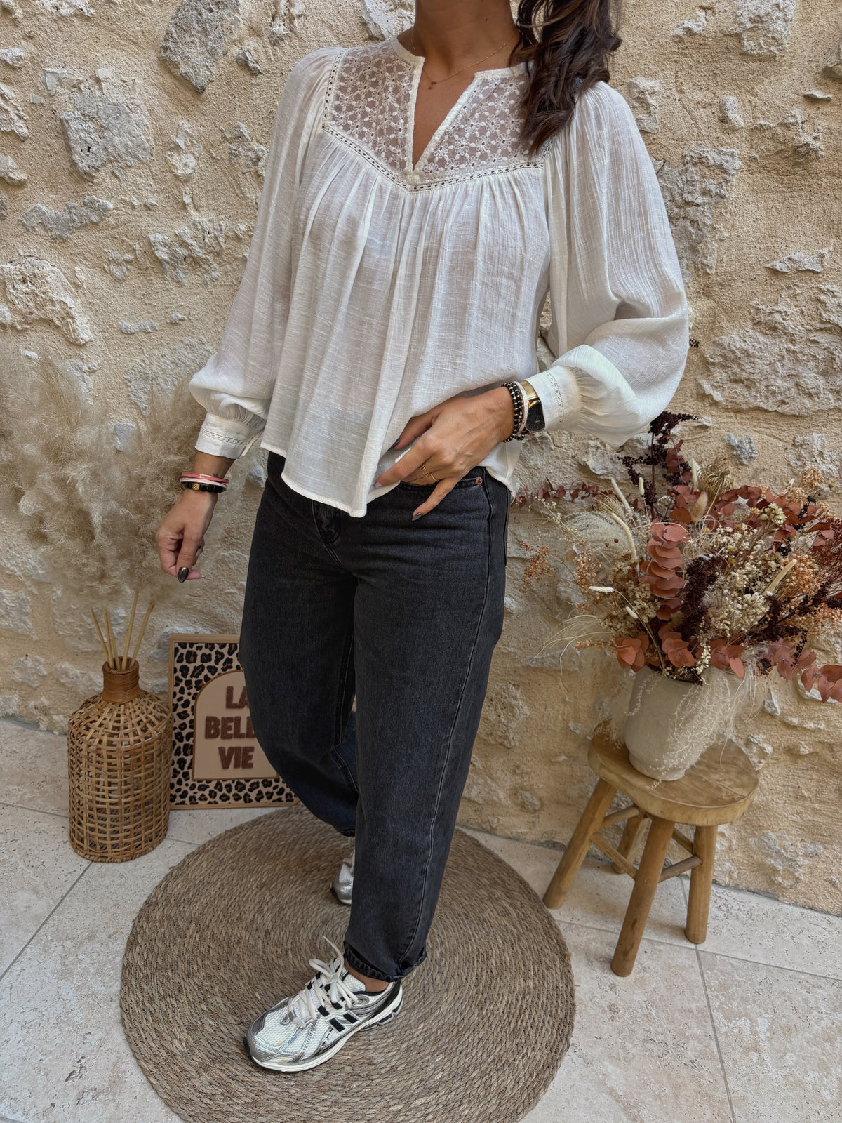 Blouse Alizée écrue
